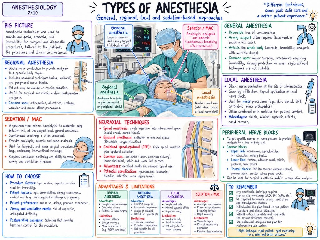 Components of General Anesthesia โ The major elements required for balanced anesthesia