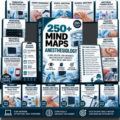 250+ Anesthesiology Mind Maps Pack
